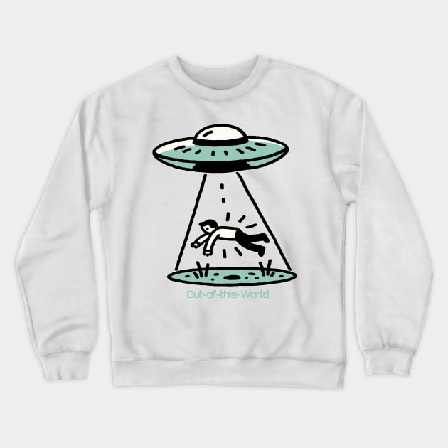 Cosmic Kidnap Crewneck Sweatshirt by maknatess